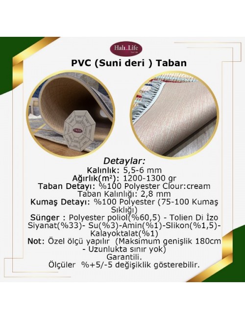 PVC (suni- deri) Taban